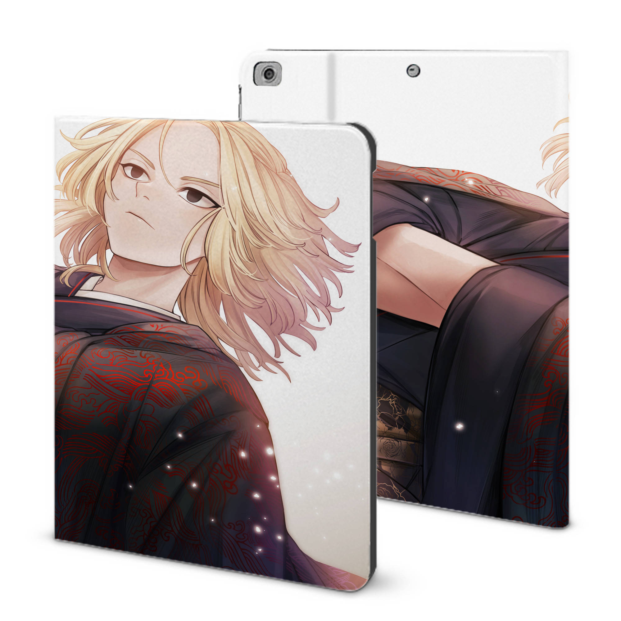 （画像用） 東京リベンジャーズ Tokyo Revengers IPad ケース ブック型 PUレザー TPU 耐衝撃 軽量 薄型 ペン収納なし 全面保護 IPad 各モデル対応